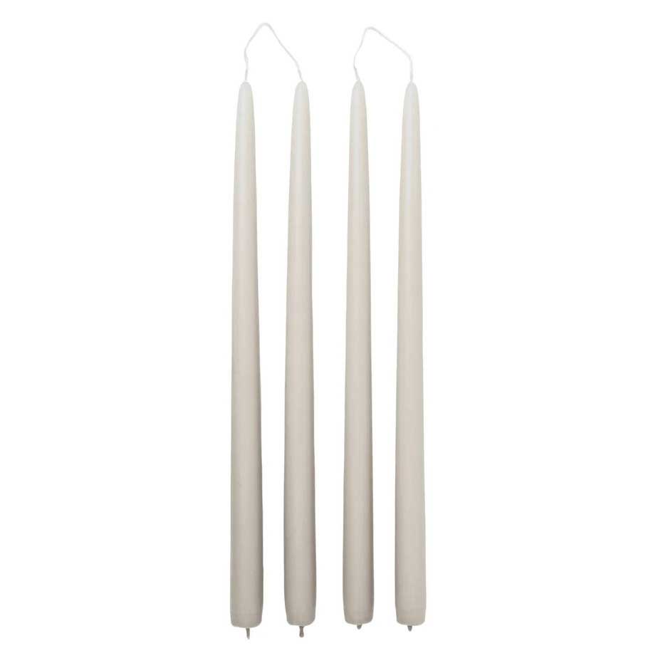 Broste Candle Taper Set Of 4 H380 - Rainy Day